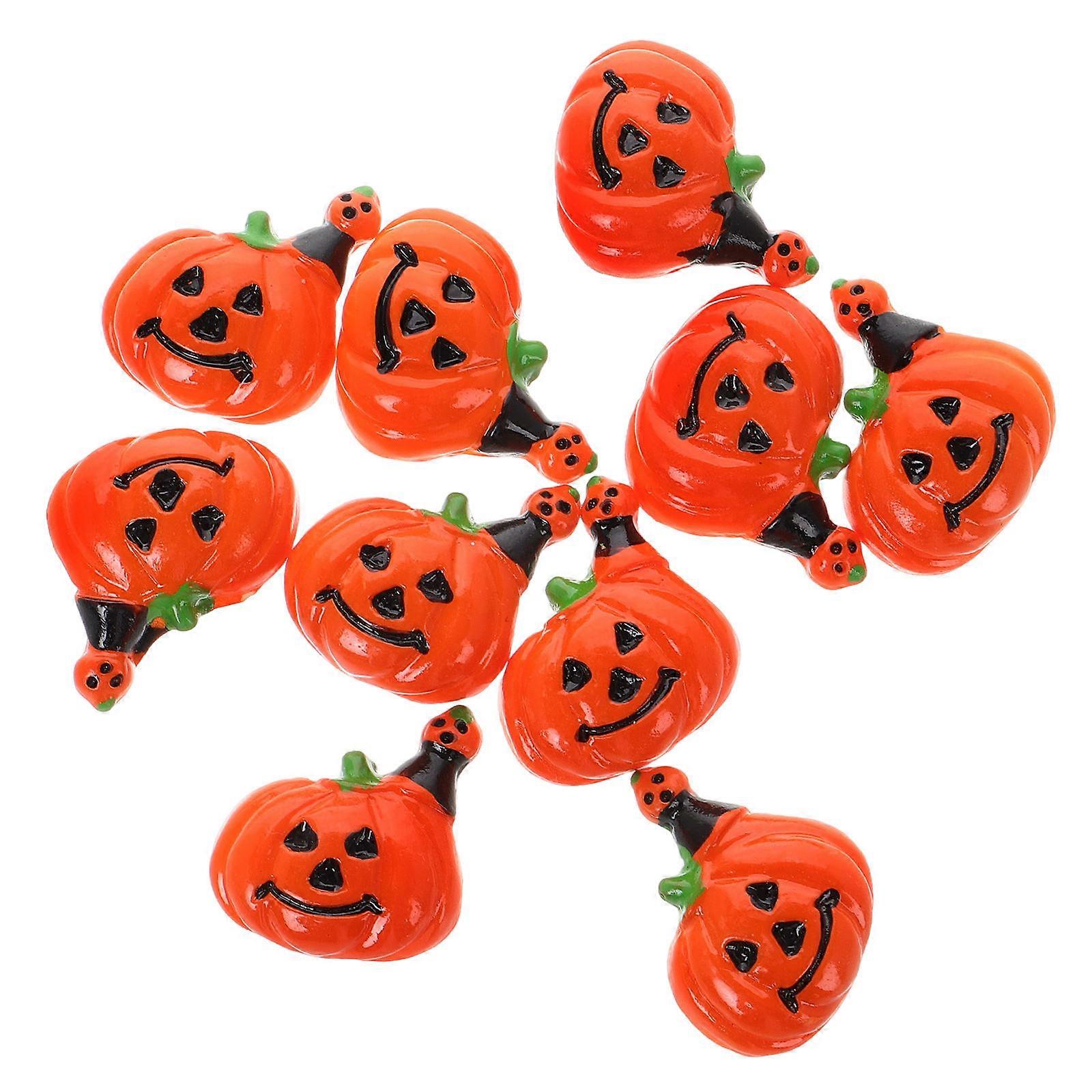 DIY Resin Halloween Decor Mini Pumpkin Craft Accessory 20Pcs Set