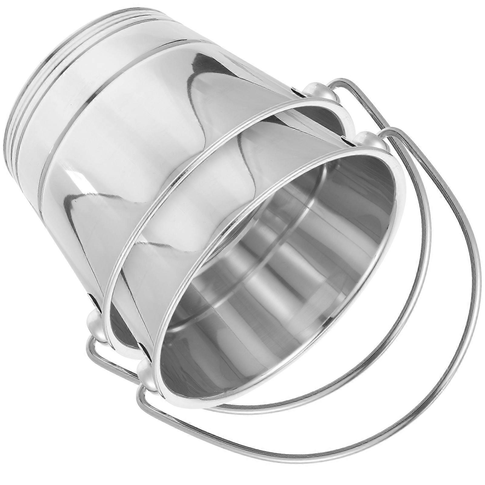 Portable Ice Serving Bucket for Gatherings Thermal Insulation Small Ice Container 14X10CM 2Pcs