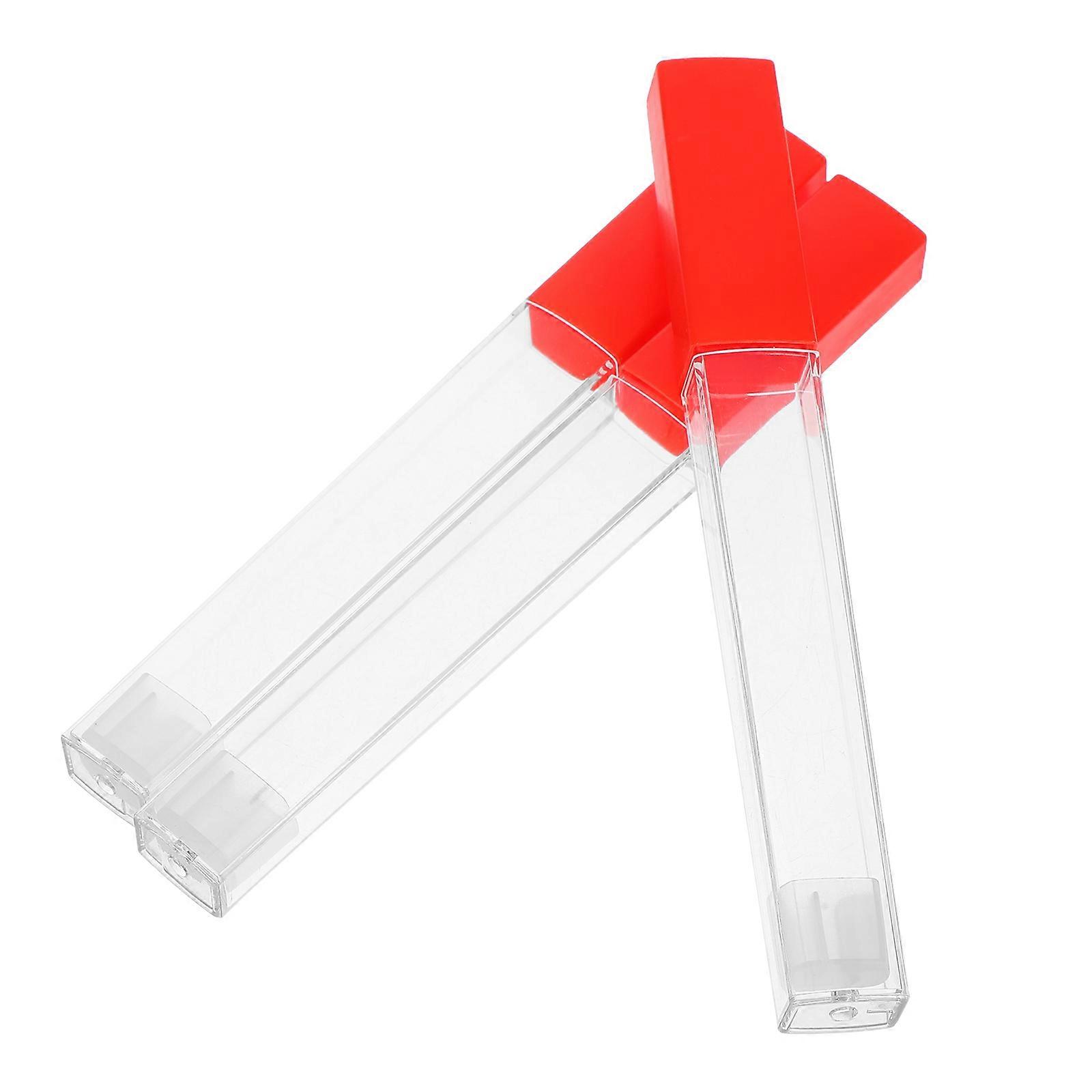 12Pcs Plastic Thermometer Storage Tube Transparent for Protection