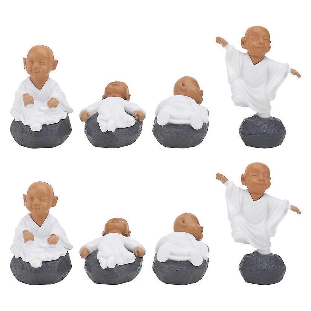 White Desktop Ornament for Decoration 32Pcs Cartoon Statues