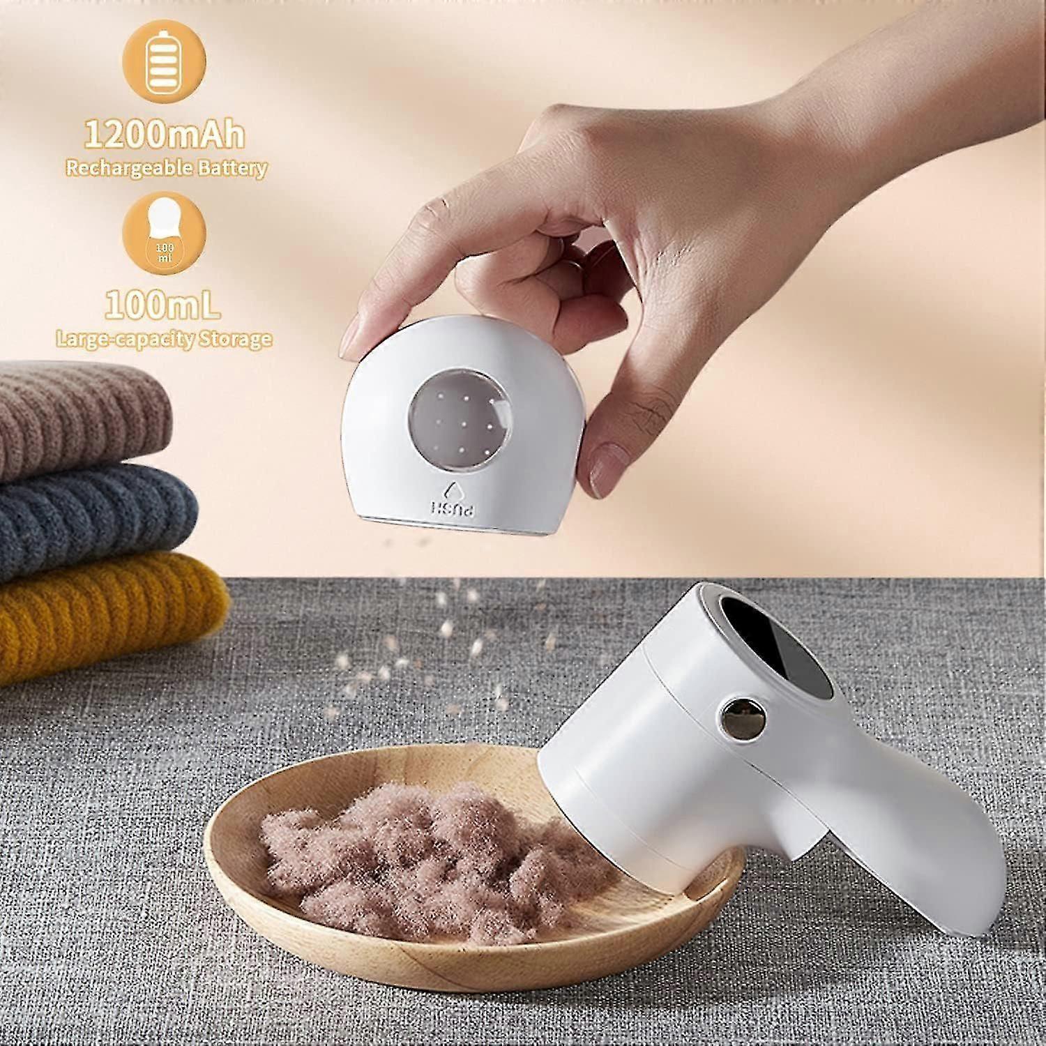 Mini Shaver, Rechargeable LED Display, White