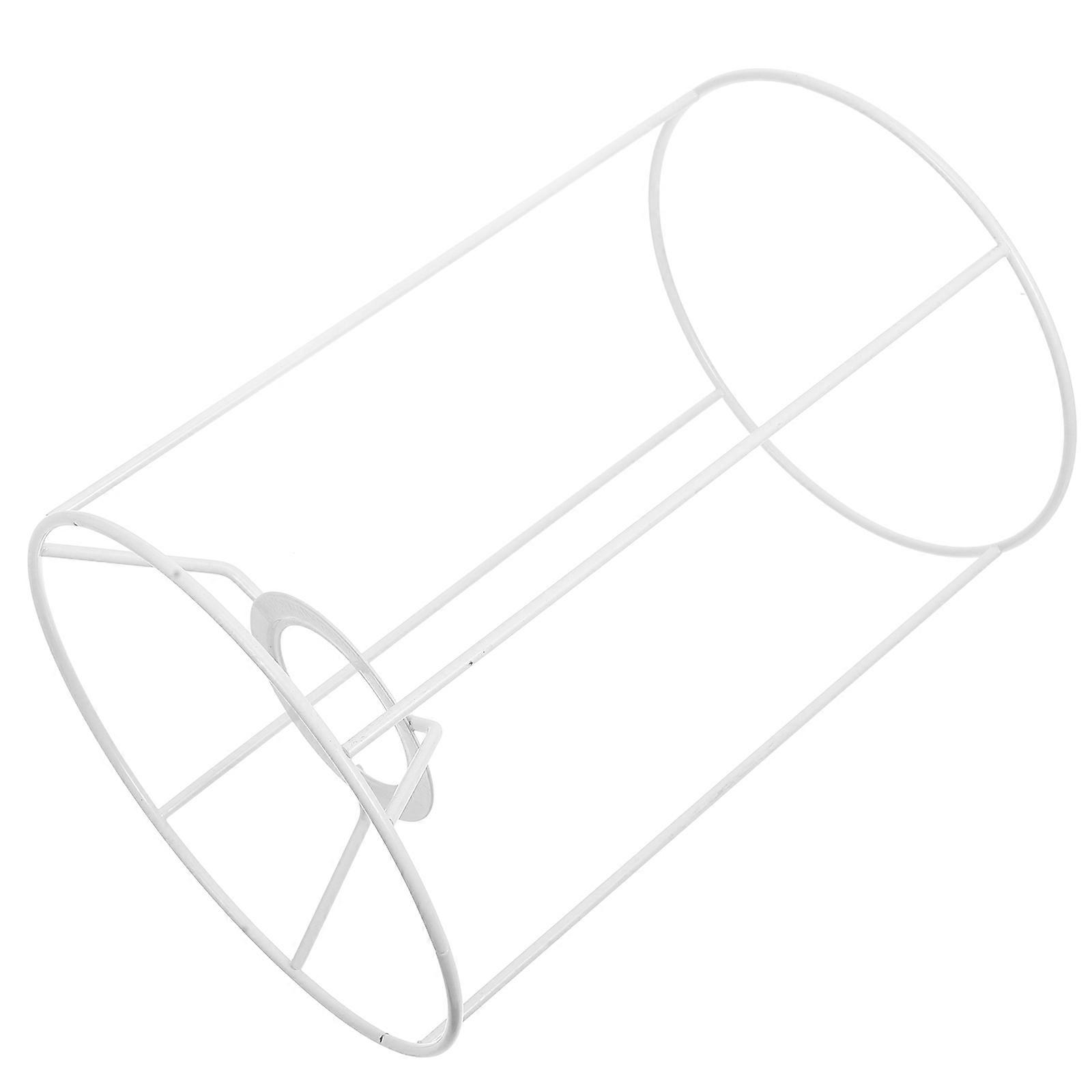 Metal Lampshade Rack DIY Lamp Frame for Table Lamp 4Pcs White Set