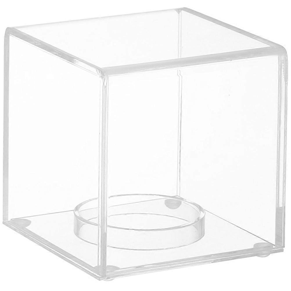 Small Ball Storage Case Transparent Baseball Display Box Acrylic 2Pcs