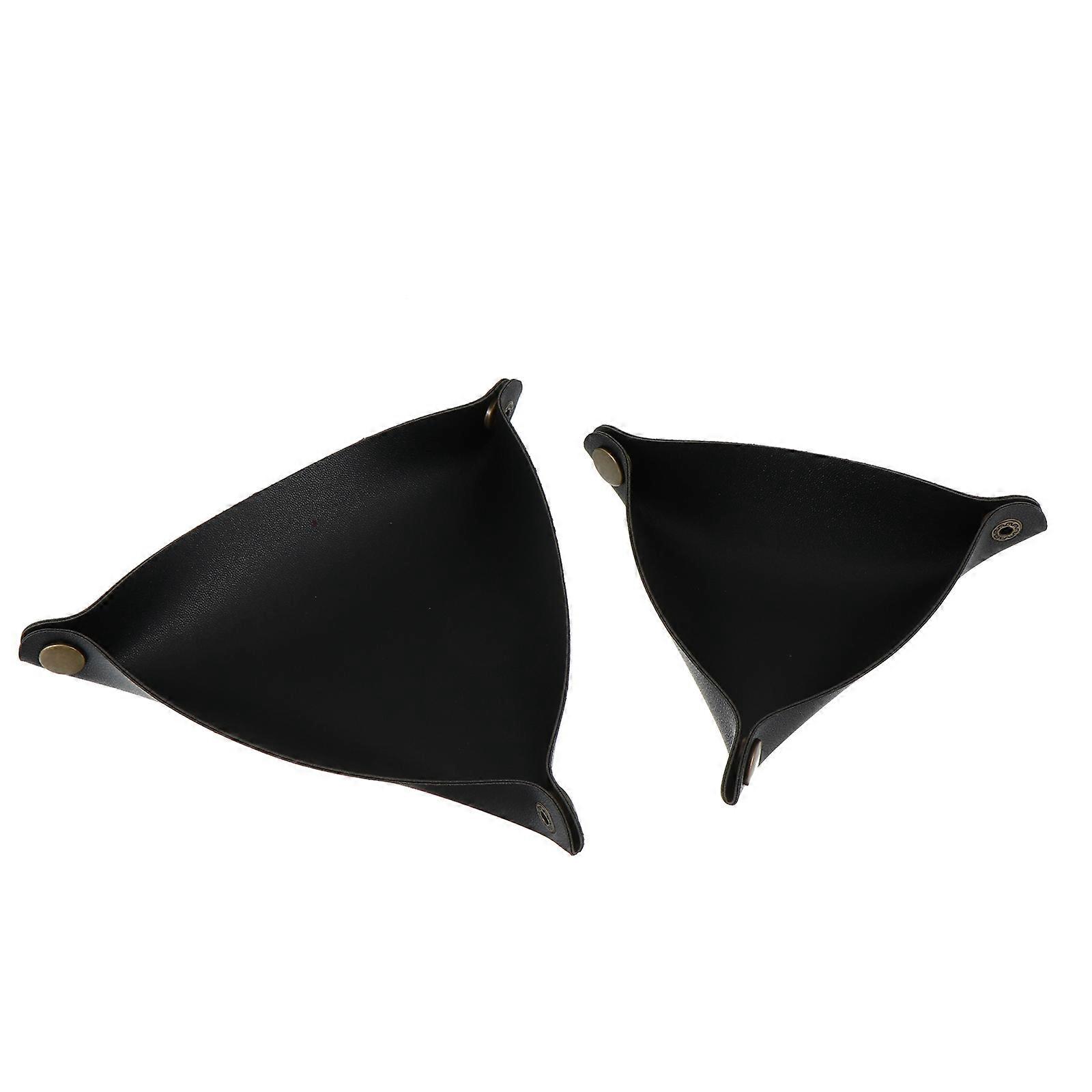 PU Storage Tray for Organizing Desktop Items 2Pcs