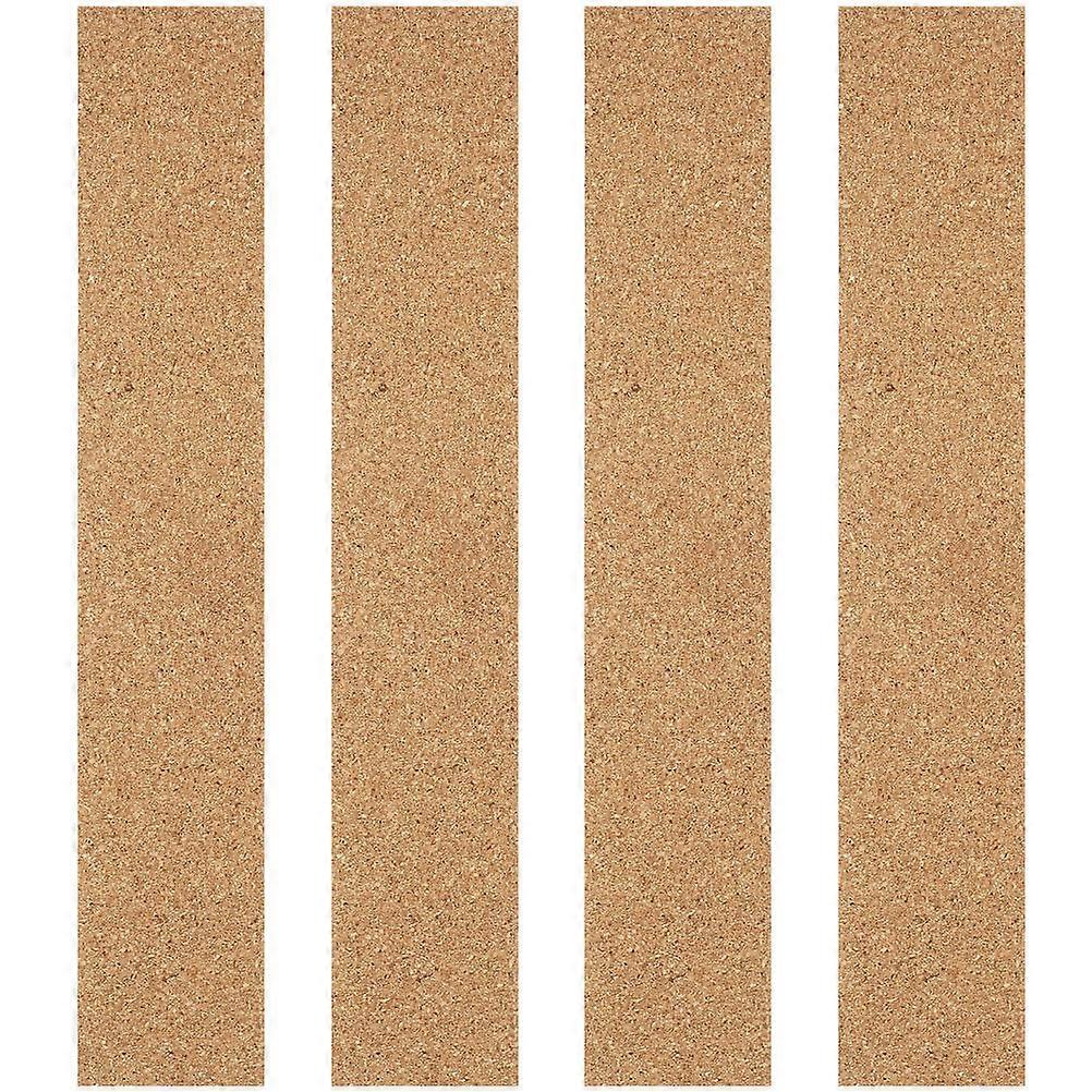 Light Brown Cork Strips for Bulletin Board Use 20Pcs Self-Adhesive