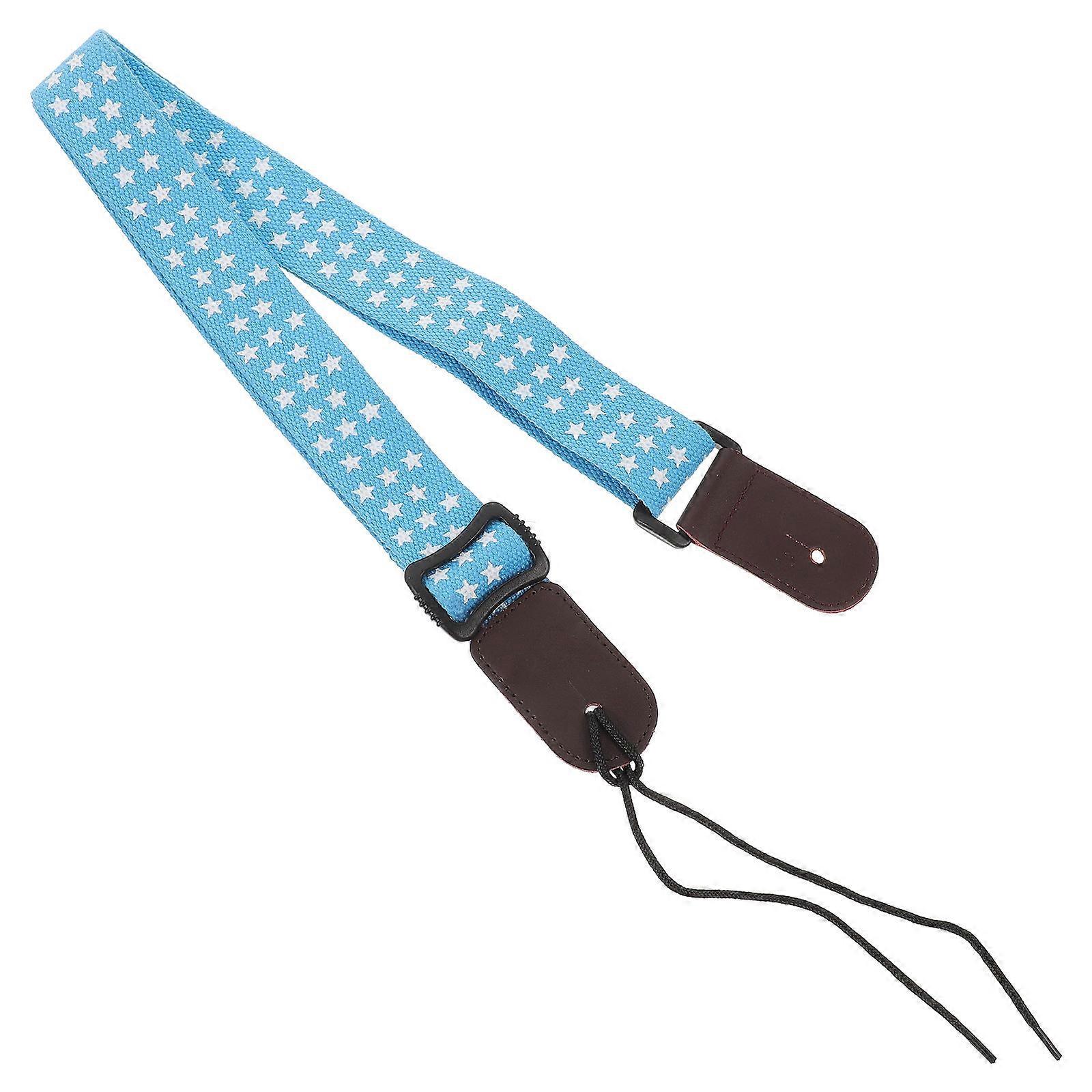 Head Ukulele Strap 2Pcs Adjustable Length Perfect For Amateurs And Musicians Blue High Strength Material For Performance
