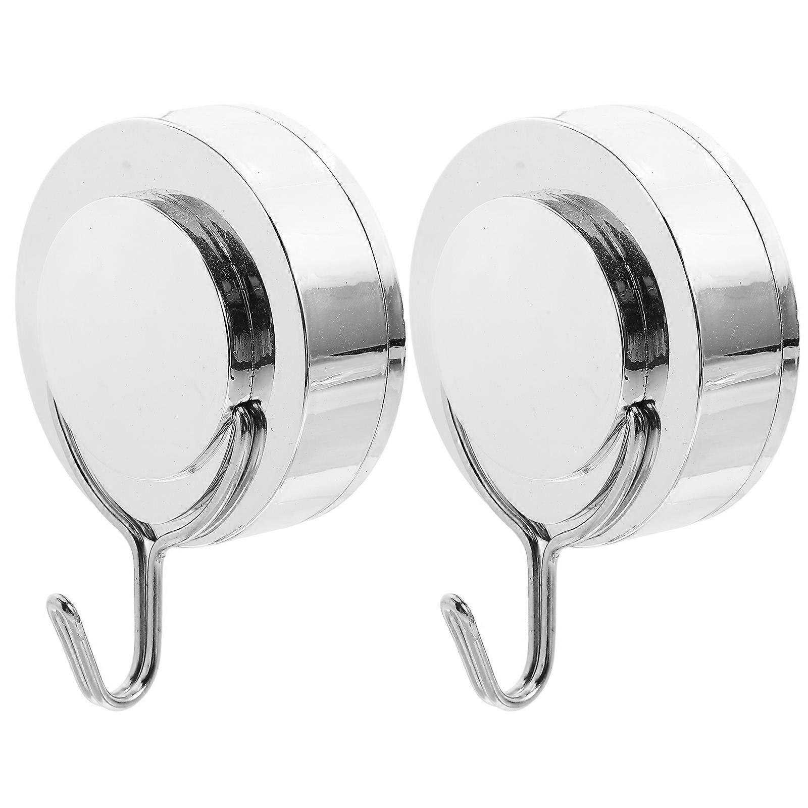 Silver Suction Cup Hook Bathroom Hook for Home Use 4Pcs Set