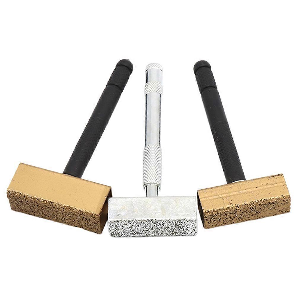 3Pcs Grinding Wheel Dresser Tool Handheld for Grinder Assorted Color Pack