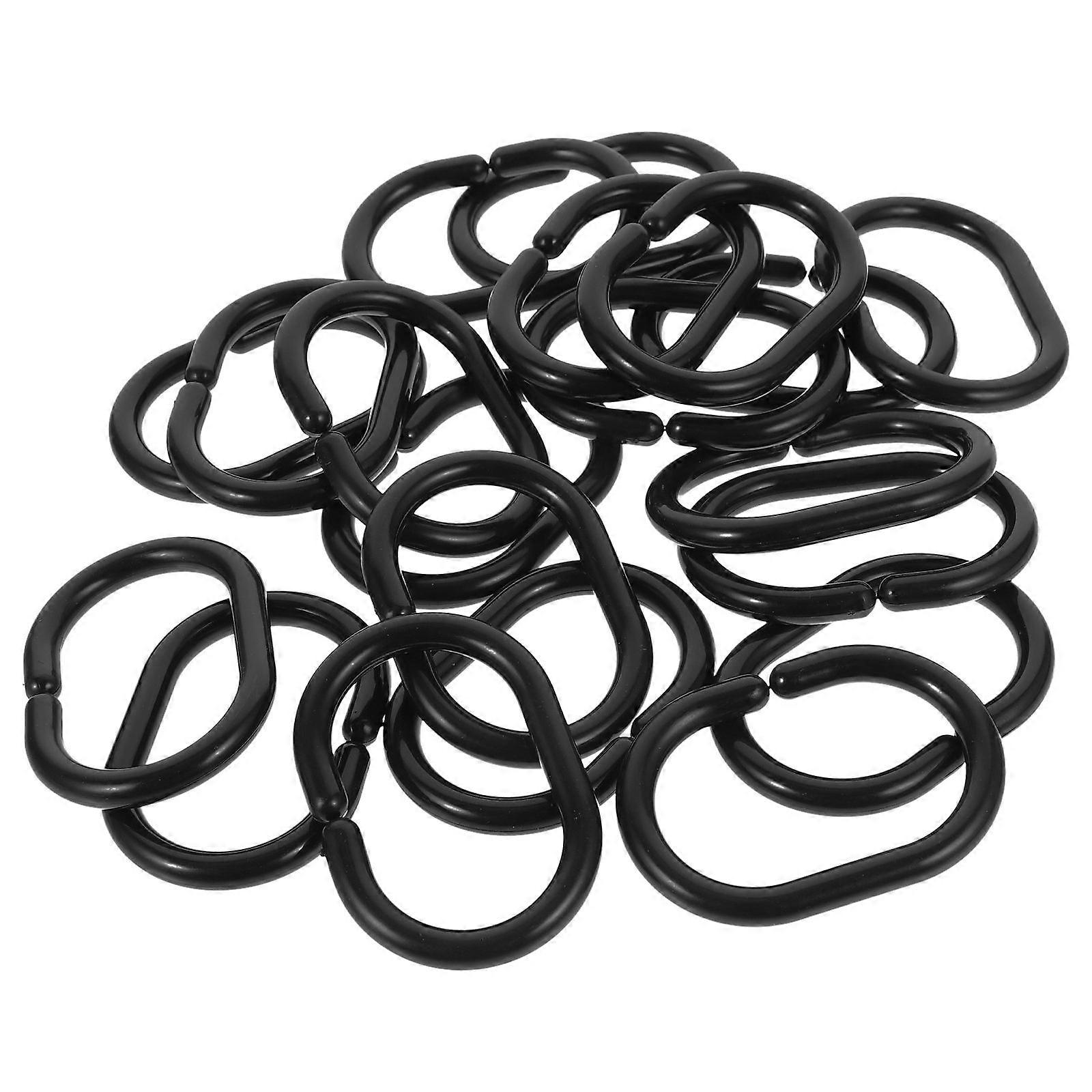 Plastic Shower Curtain Hooks for Curtain Hanging 100Pcs