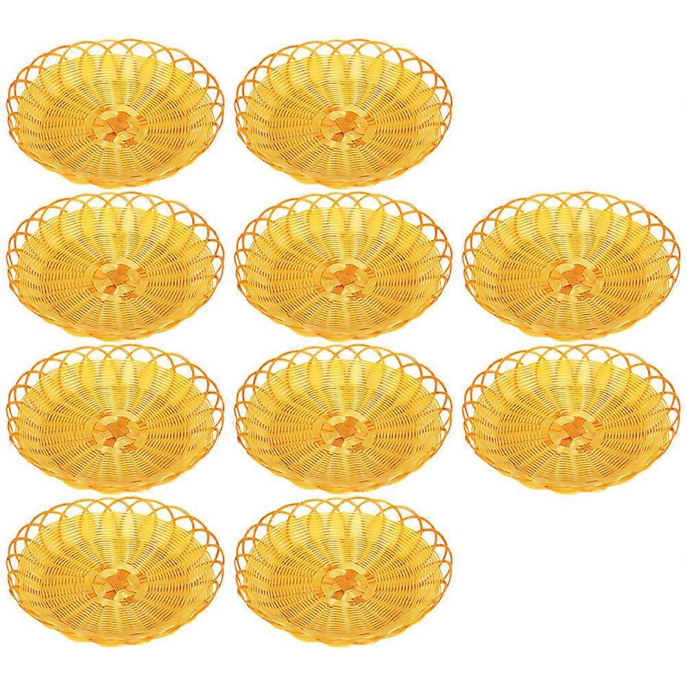 Rectangular Snack Serving Basket 20 Pcs Vintage Plastic Baskets Ideal For Dining And Outdoor Picnic Use Featuring Food Storage Design