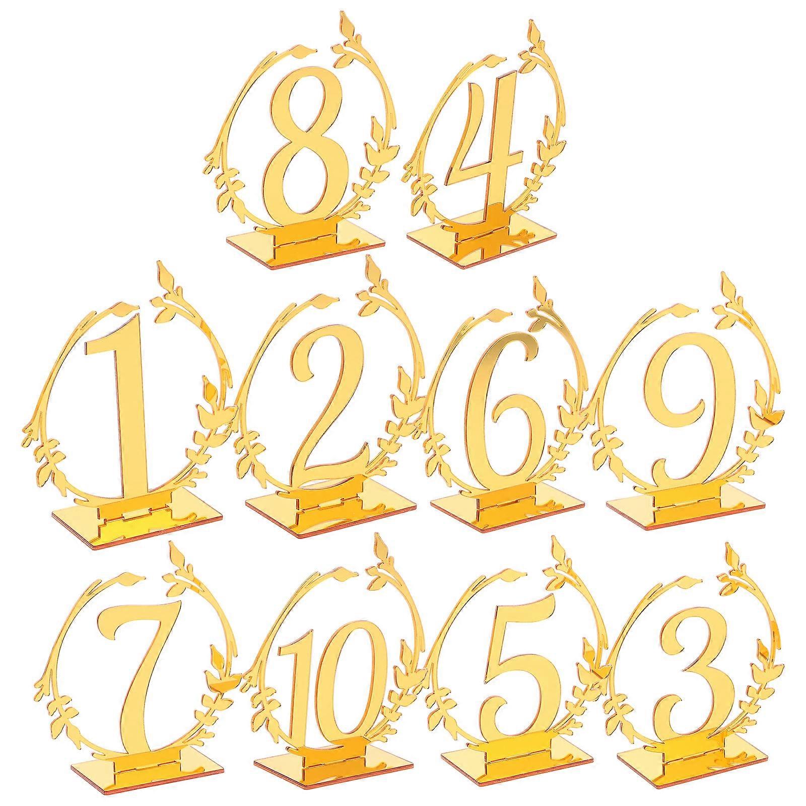 Acrylic Wedding Table Numbers for Party Use Table Number Signs 40Pcs