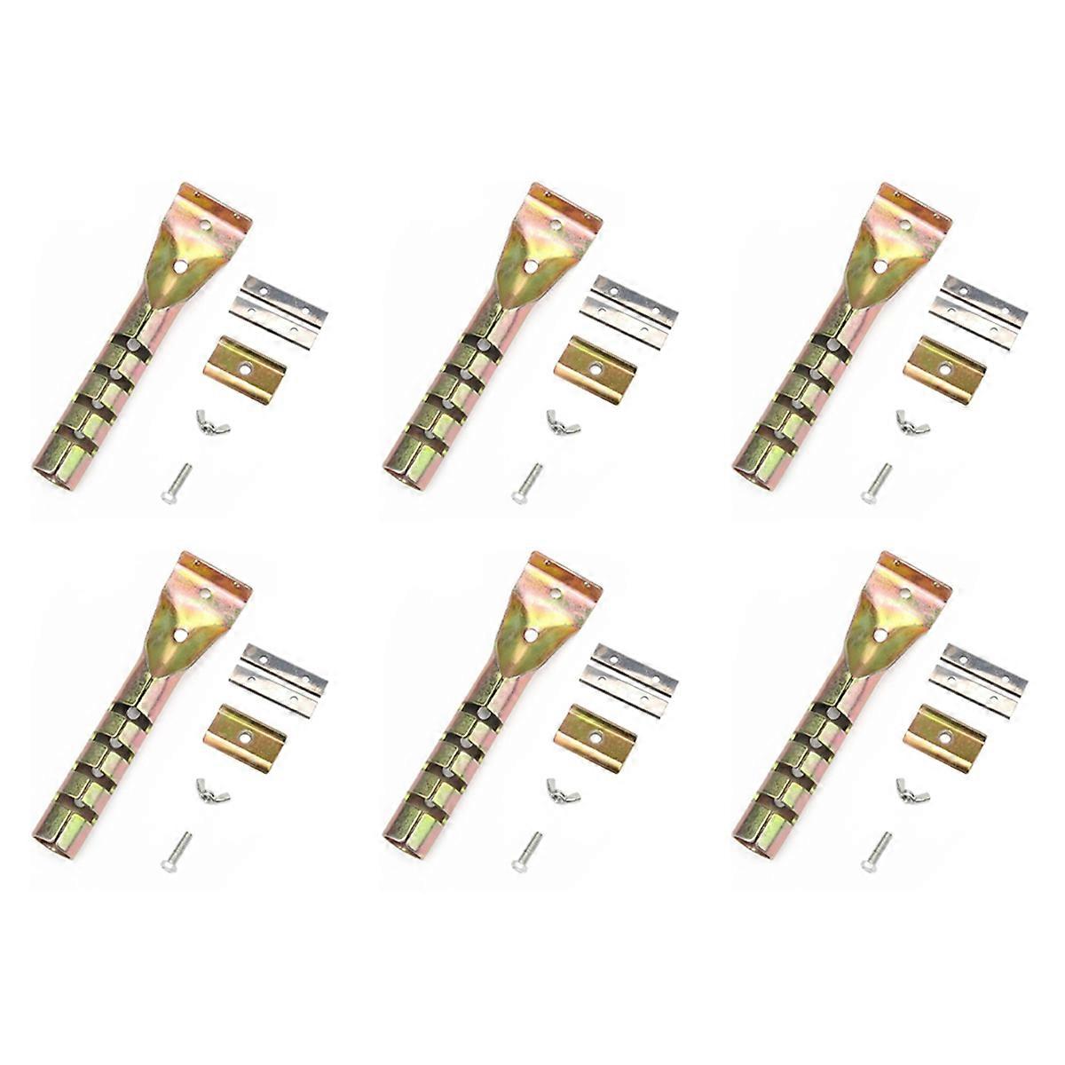 6X Paint Scraper Heavy Duty Alloy Scraper with 12PCS Double-Sided Blades for Removing Grout, Paint,