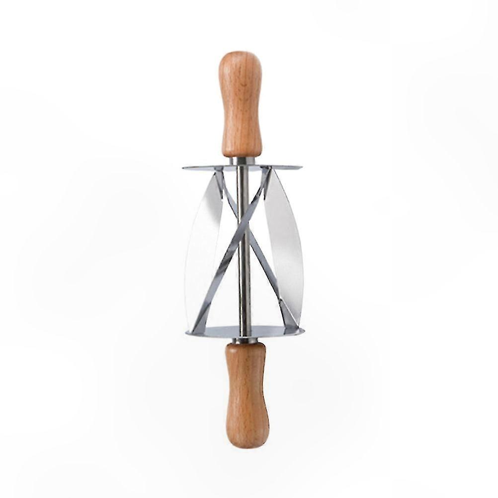 Pastry Dough Shaper with Croissant Cutter and Rolling Pin for Baking