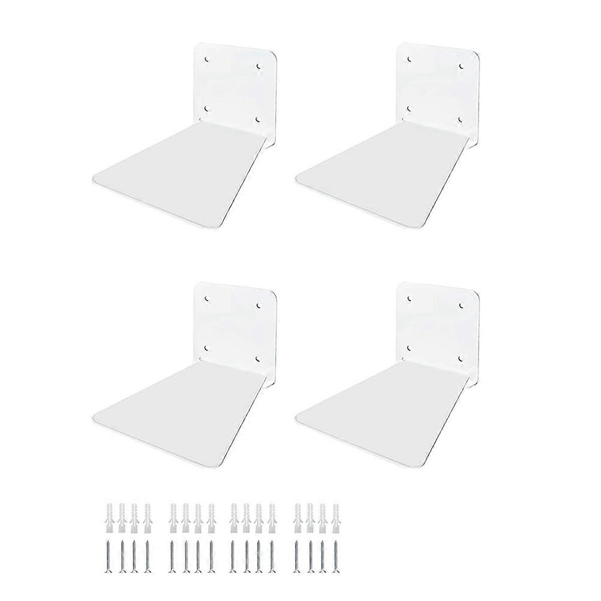 Invisibility Floating Bookshelf - Wall Mount Metal Shelves