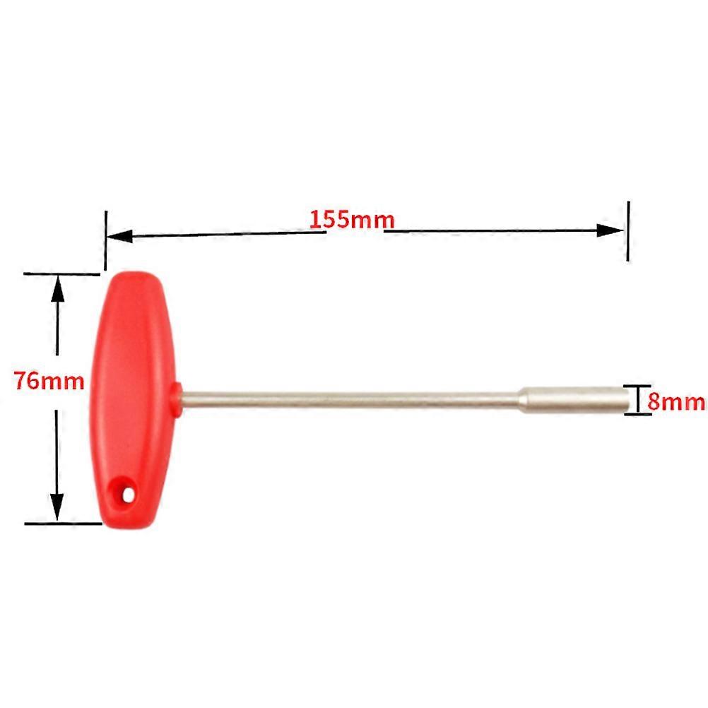 T Shape Sleeve Spanner for Bike Wire Tightener Tool Red