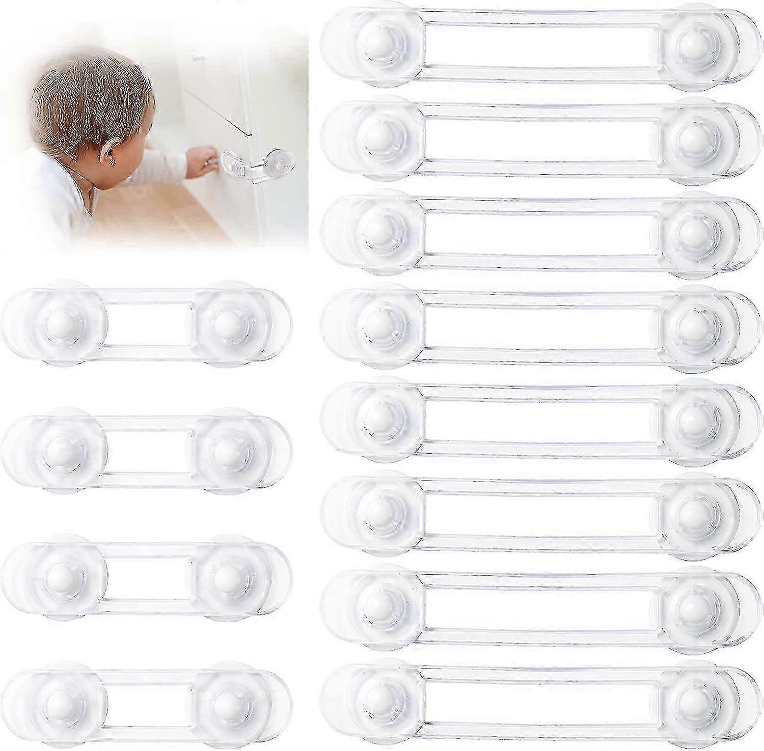 Child Safety Locks for Baby Cupboards and Drawers with Window Locks and Home Protection Kit (4+8 Pieces) - Ensuring Safe Access for Toddlers