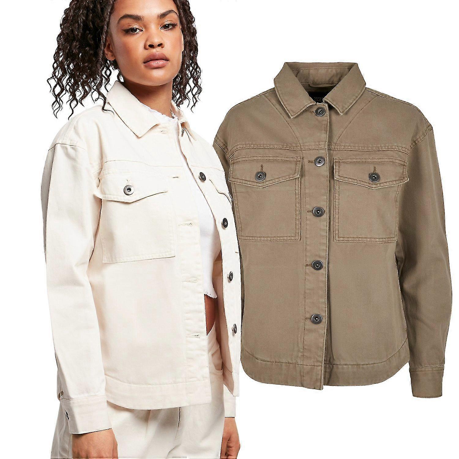 Ladies - Oversized Shirt Denim Jacke