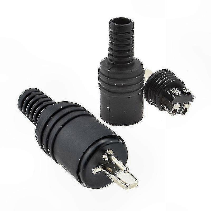 2-Pack 2 Pin Din Plug for Speaker and Hifi Connector with Screw Terminals
