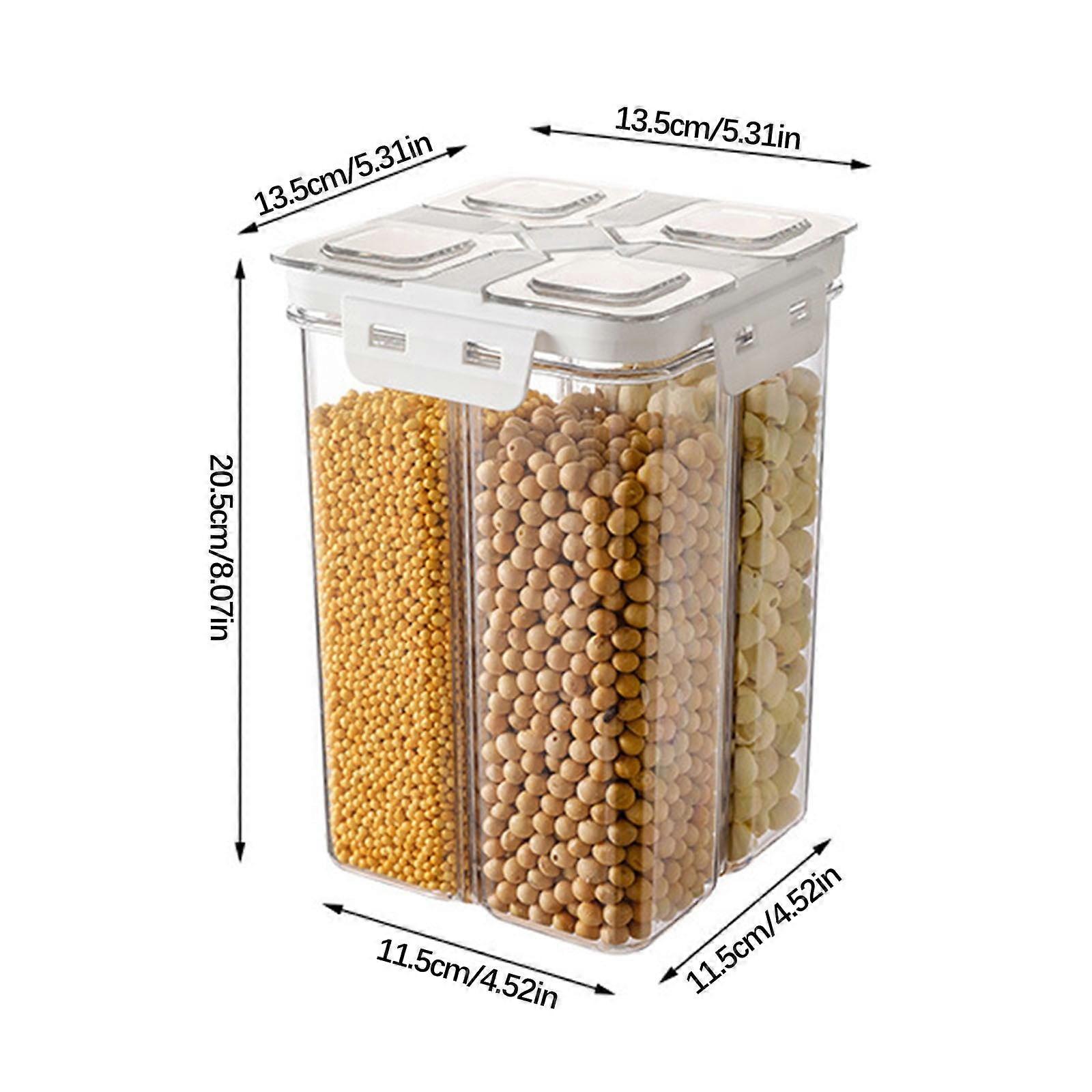 Sealed Jar Grain Organizer Kitchen Rice Bucket for Beans Cereal Noodles Compartmentalized Bucket Grain Storage Jar, Storage Trunks & Bag