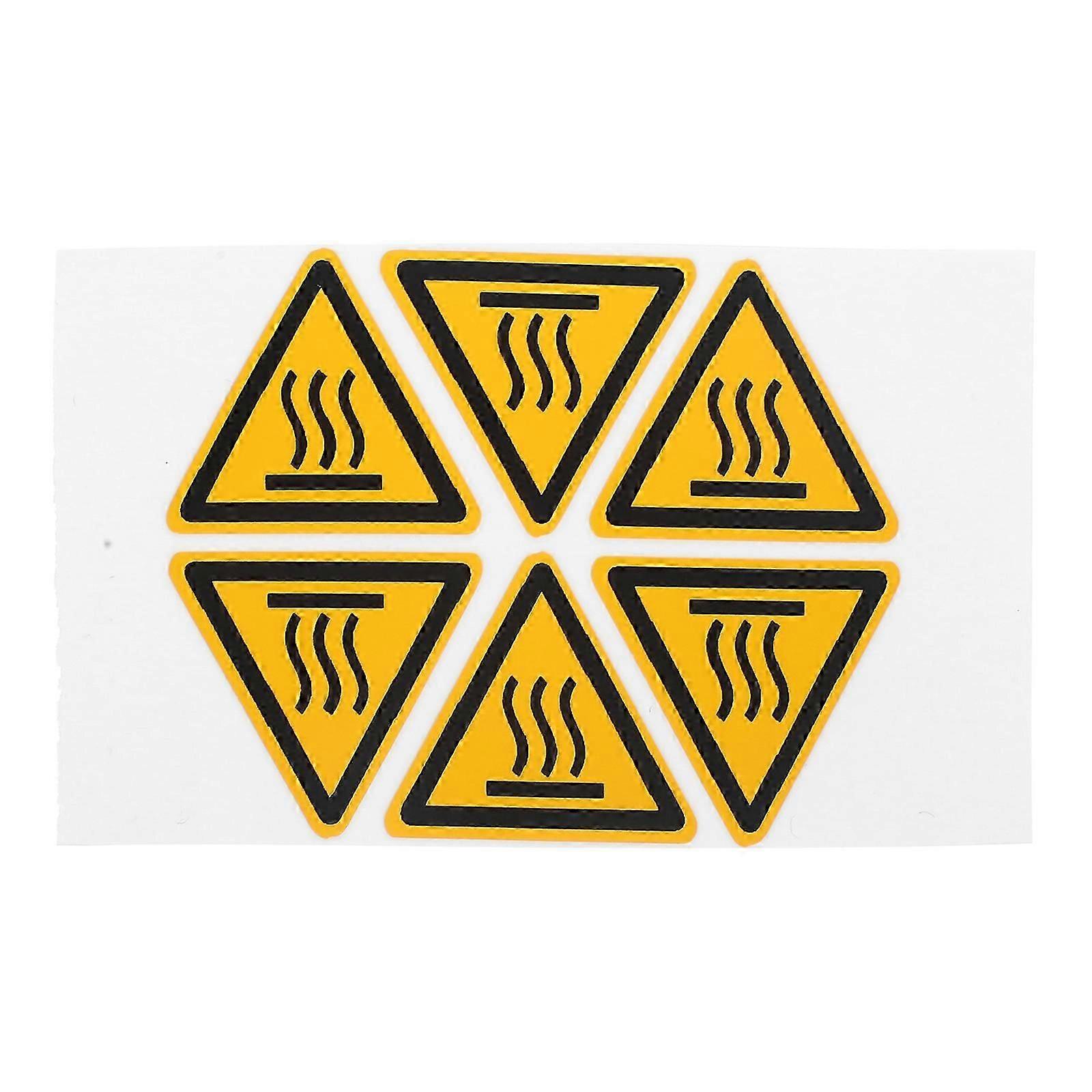 2 Sheets Do Not Touch Warning Signs High Temperature Danger Labels Hot Caution Stickers