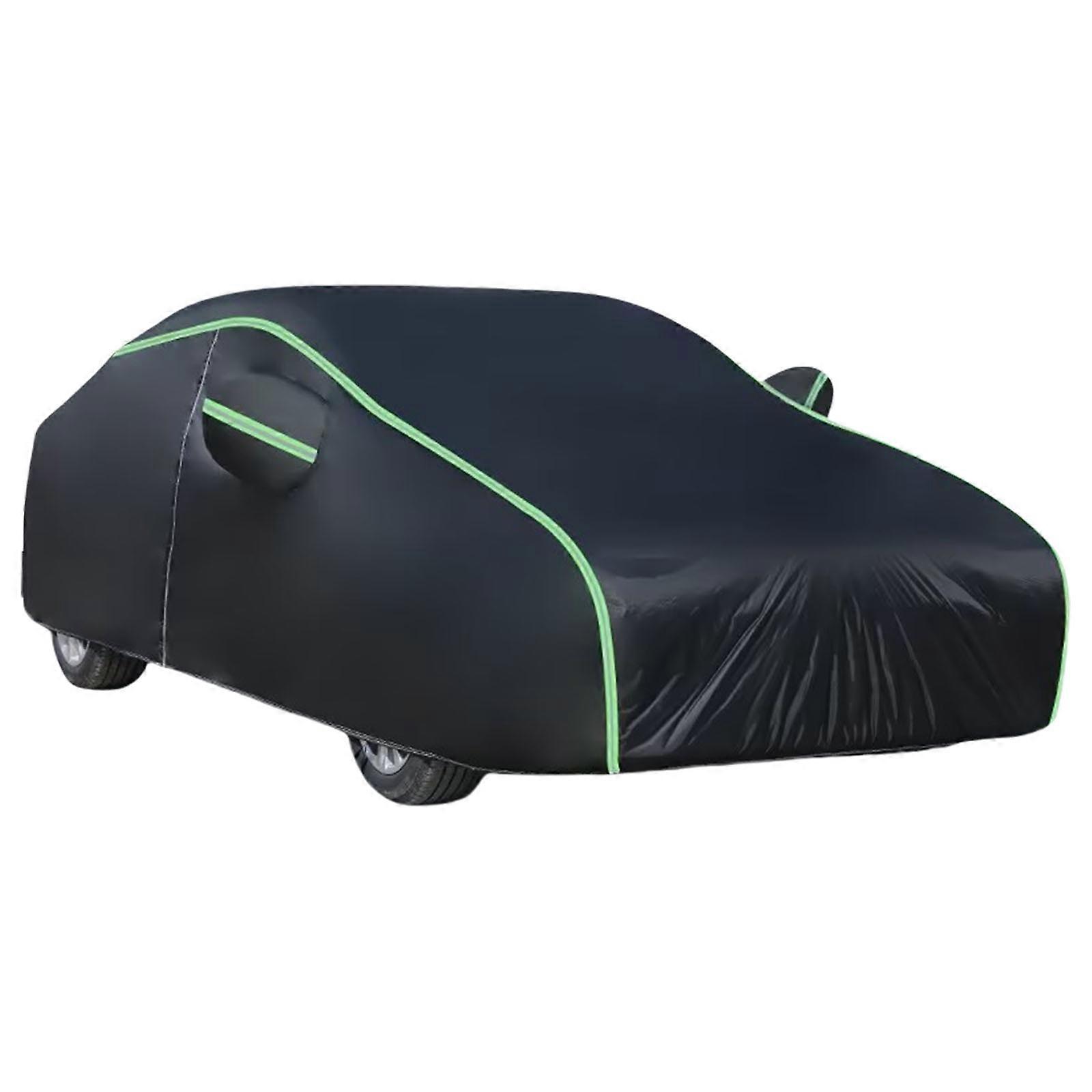 כיסוי לרכב עמיד בפני מזג אוויר בד אוקספורד עם רצועות מחזירי אור עמיד למים אבק גשם עמיד בפני שריטות חיצוני מגנים ססגוניים