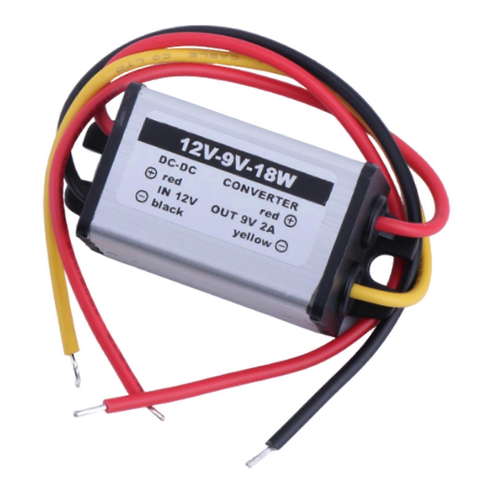 DC to DC Converter 12V To 9V upply Power SModule Waterproof Multicolor