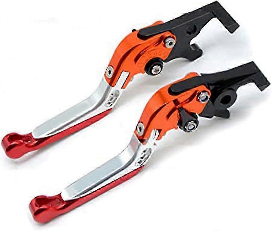 Cnc Extendable Folding Adjustable Brake Clutch Levers Motorcycle For Honda Cbf500 2018 Orangesilver