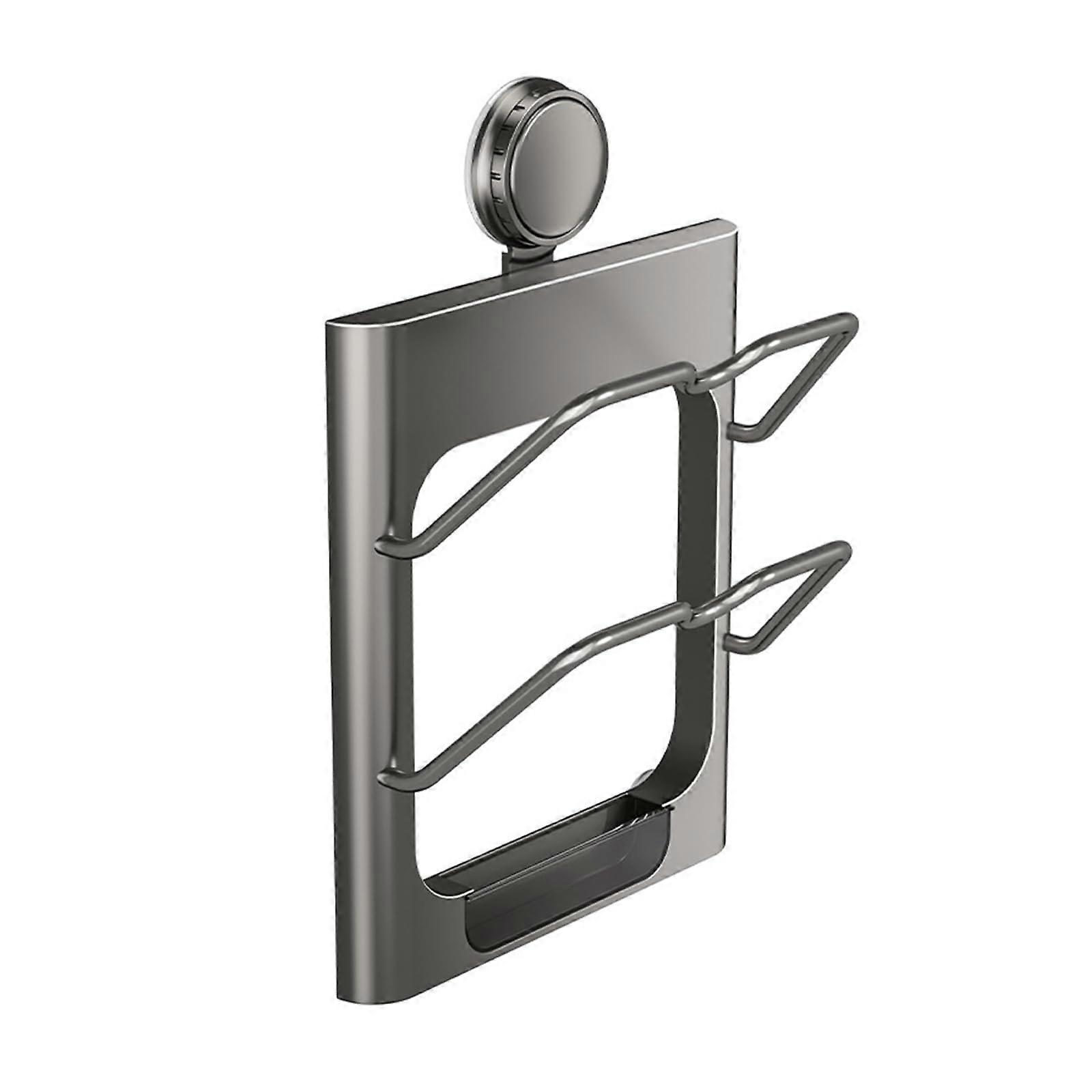 Wall Mounted Pot Lid Holder with Suction for Easy Installation and Space Saving Kitchen Storage