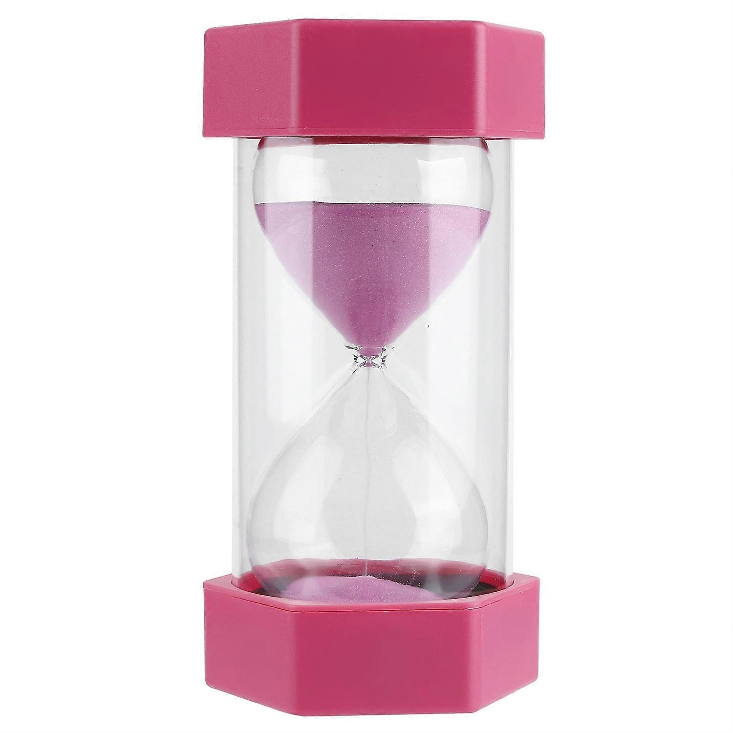 Hexagonal Hourglass Sand Timer 30 Minutes Timer Clock for Classroom Home Office Kitchen UsePink