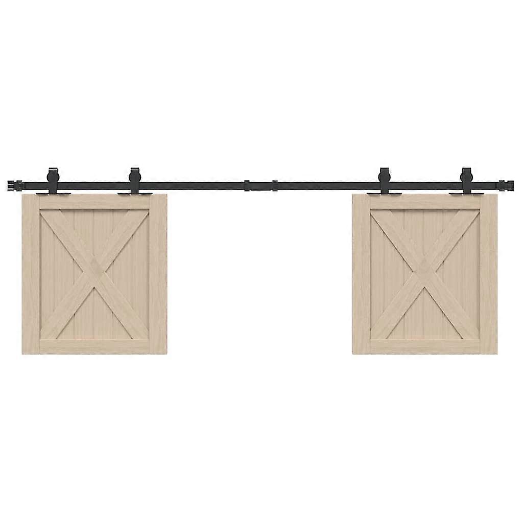 橱柜门推拉门配件套件 152 厘米碳钢