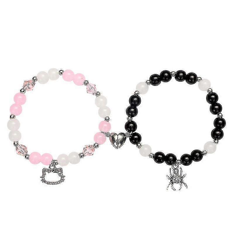Magnetic Spider Kitty Bracelets for Couples Friends