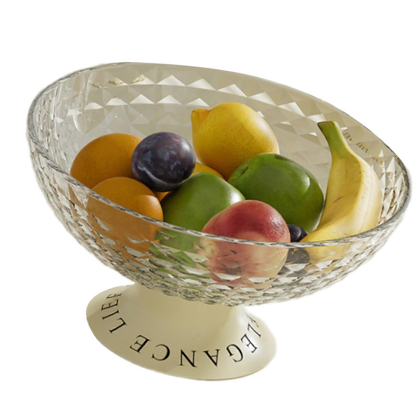 الوجبات الخفيفة تقديم لوحة تخزين الحلوى صينية الفاكهة لوحة مستديرة حلية طبق الشاي صينية للجوز والحلوى والمقبلات بيضاء شفافة