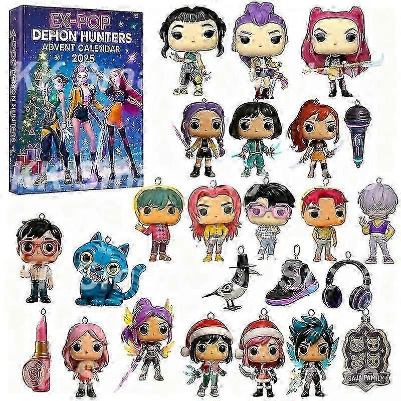 Χριστουγεννιάτικο Kpop Demon Hunting 24pc Advent Calendar για δώρα Halloween