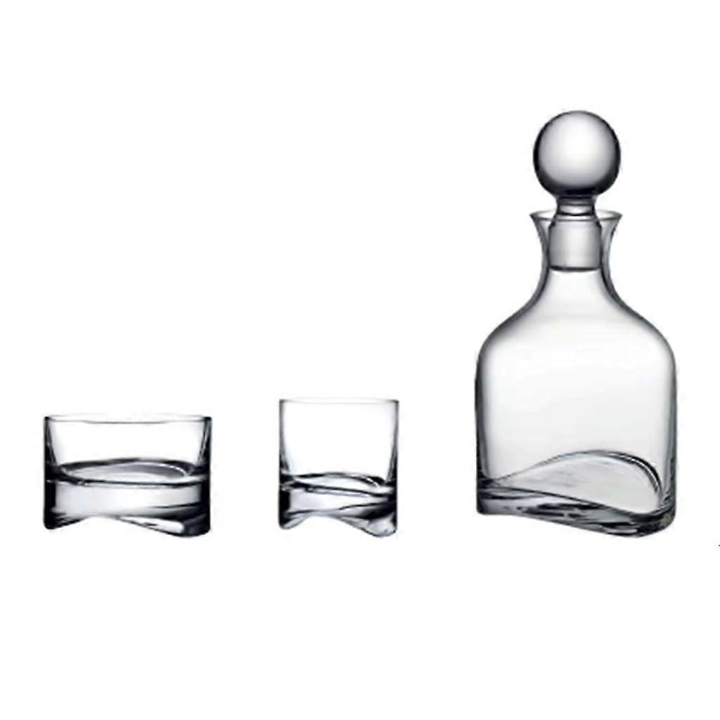 Whiskey Glass Decanter Clear Cold Wine Carafe for Club Bar Use Elegant Transparent Design