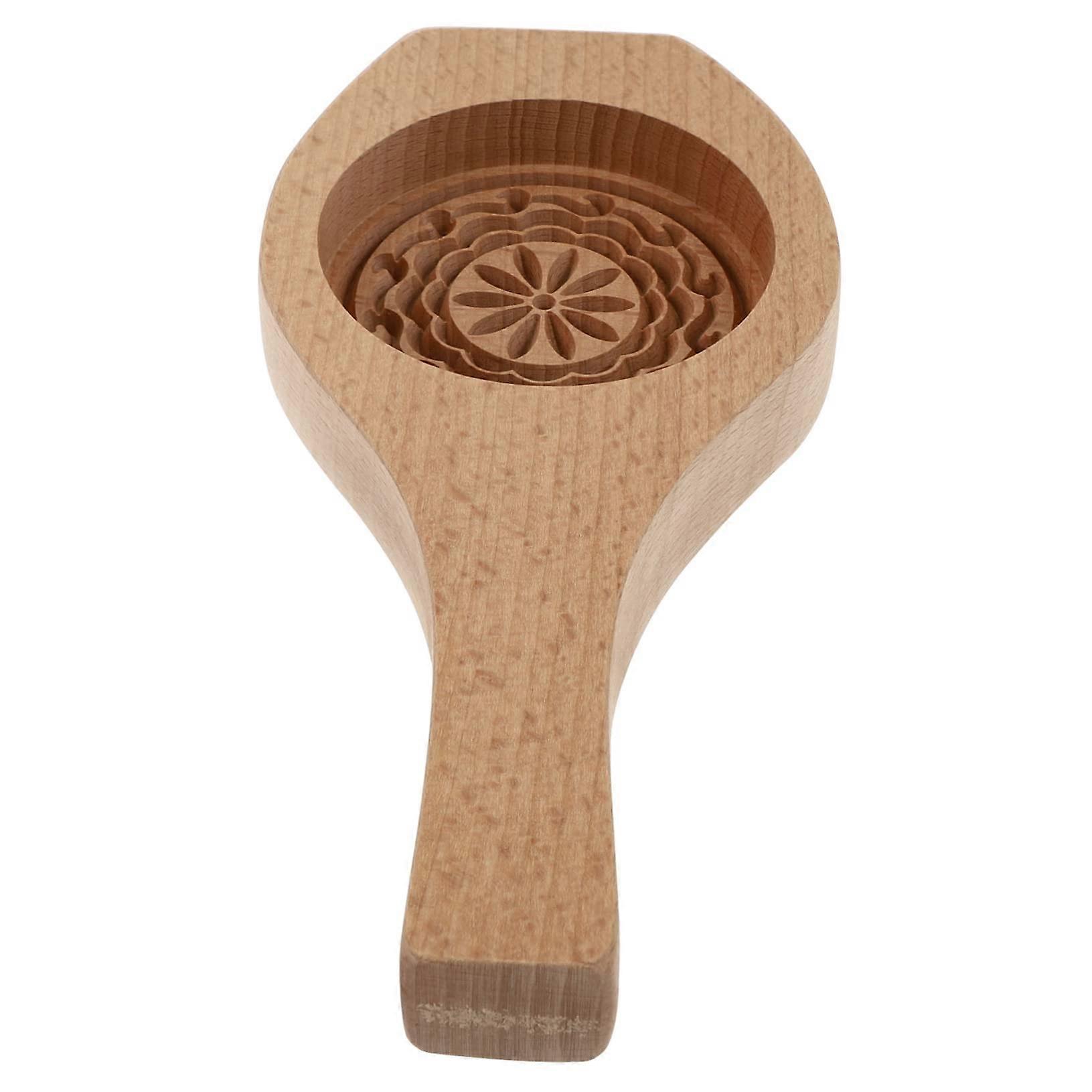 Wooden Mooncake Mold for Pastry Baking, Easy Release Cookie and Dessert Making Tool