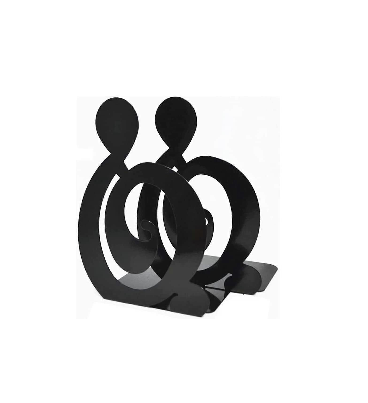 Metal Bookends Decorative for Shelves Desk Library File Organizer Rack Set of 2