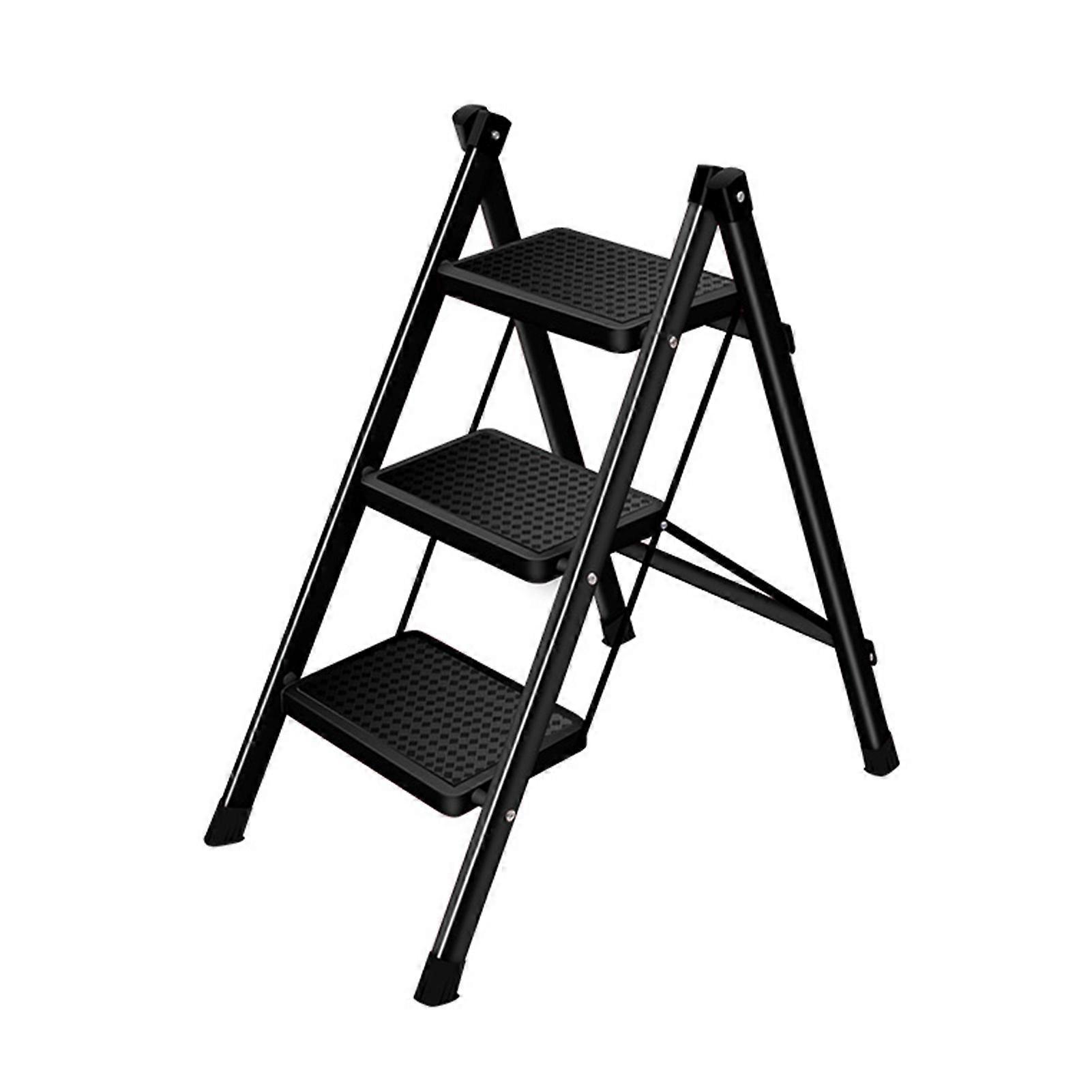 Robust 3-Step Ladder with Enhanced Stability Rust-Resistant for Home Office Use