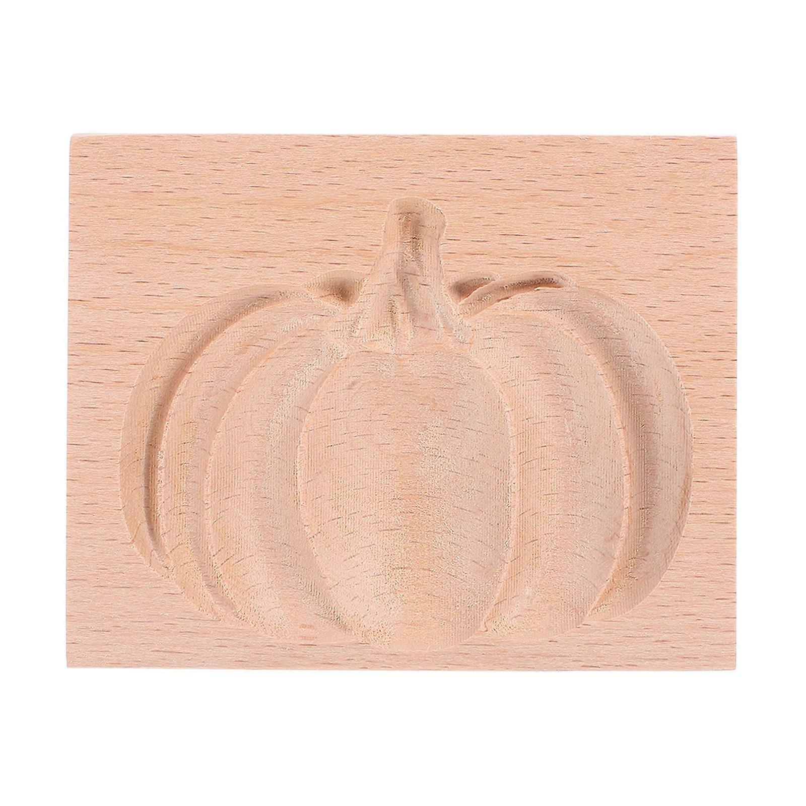 Pumpkin Cookie Cutter Wooden Harvest Cookie Mold for