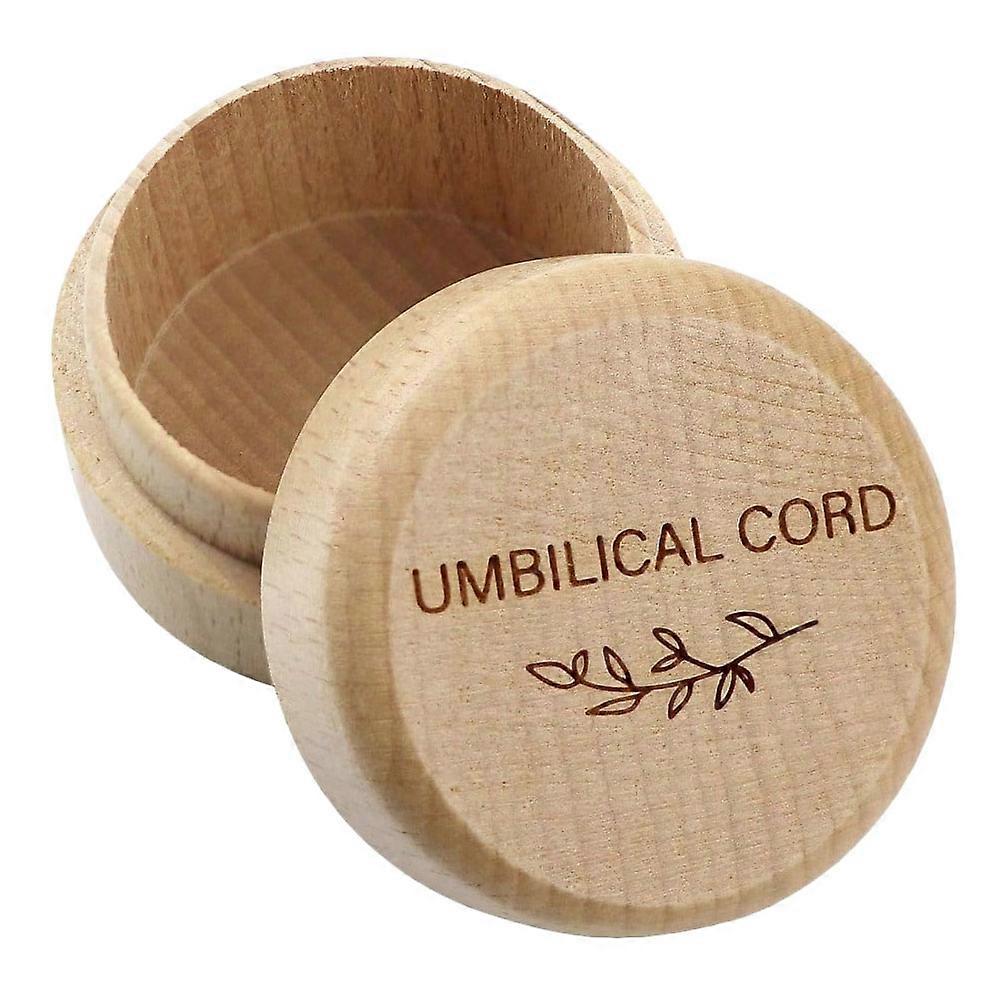 Square Wooden Umbilical Cord Storage Box Designed For Baby Shower Events To Safely Organize Precious Keepsakes With Dust-proof Seal In 1Pcs Size