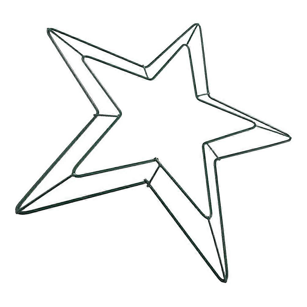 Star Shaped Iron Wreath Frame for DIY with Metal Wire Design