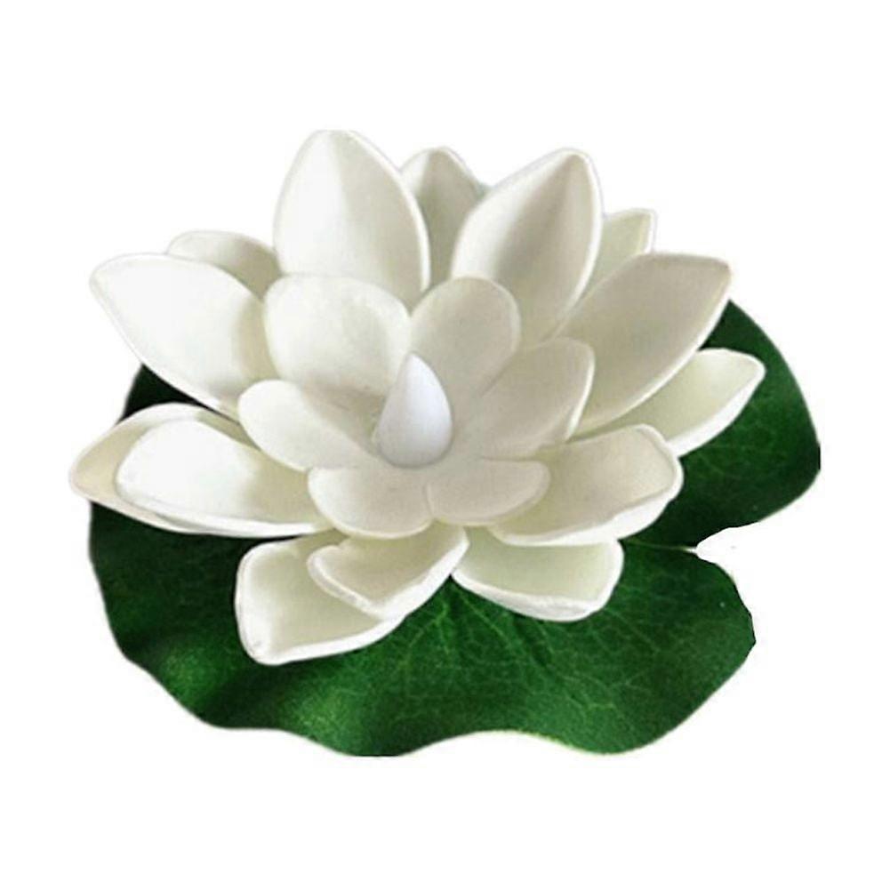 WSRRDRECVHi Lotus Floating Lights, Artificial Waterproof LED Water Lilies for Pool & Pond Decoration, Realistic Flowers with Compatible with B8U4