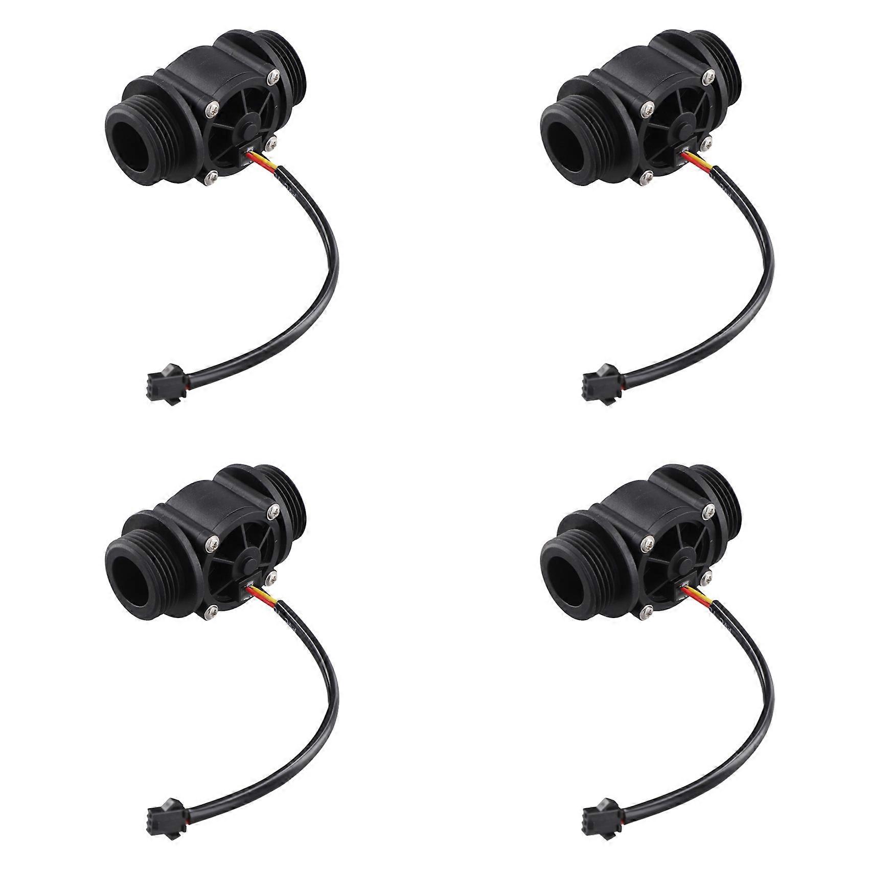 4X DN25 FS400A G1inch Water Flow Sensor Hall Flowmeter Meter Counter 2-60L/Min 1.75Mpa