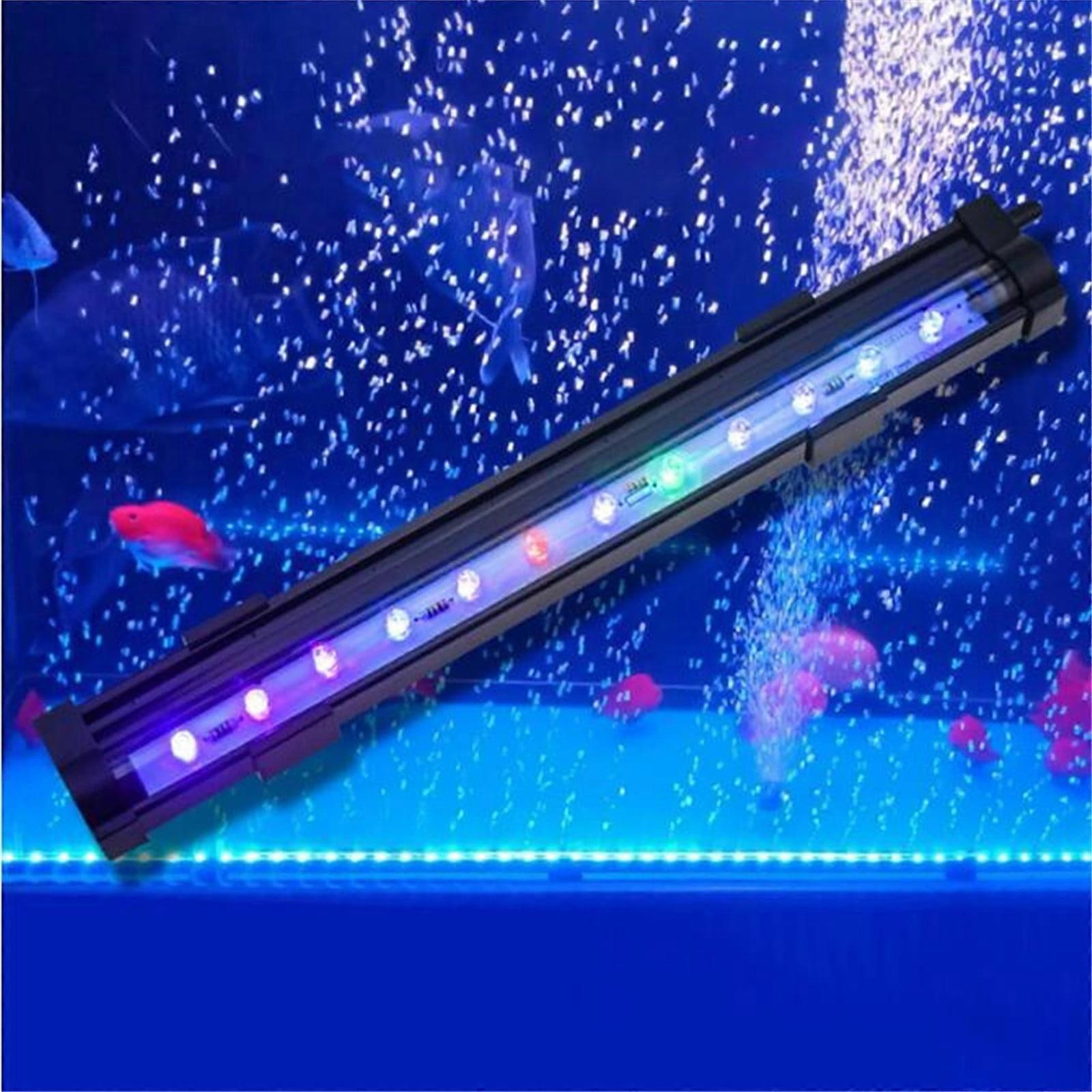 Saving! iHPH7 Colorful Remote Control Color Changing Aquarium LED Bubble Light RGB Underwater Submersible Fish Tank Light