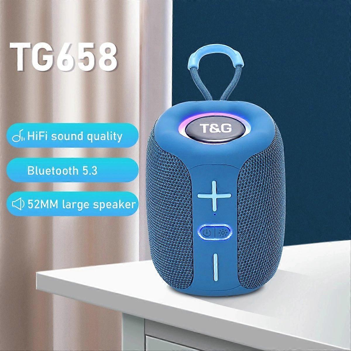 T&G TG658 Portable Speaker Wireless Subwoofer blue
