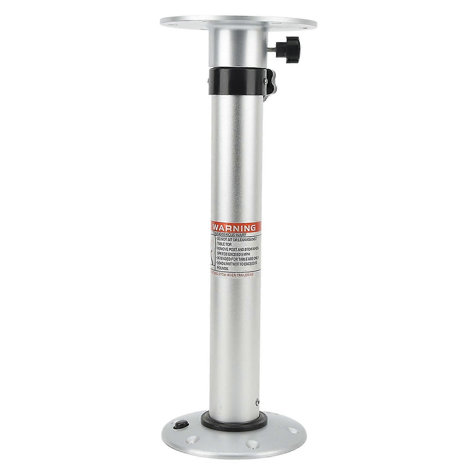 Aluminum Alloy RV Table Leg - 490MM to 745MM Height Adjustable Pedestal with Folding and Lifting Functions for Boat and Yacht Tables