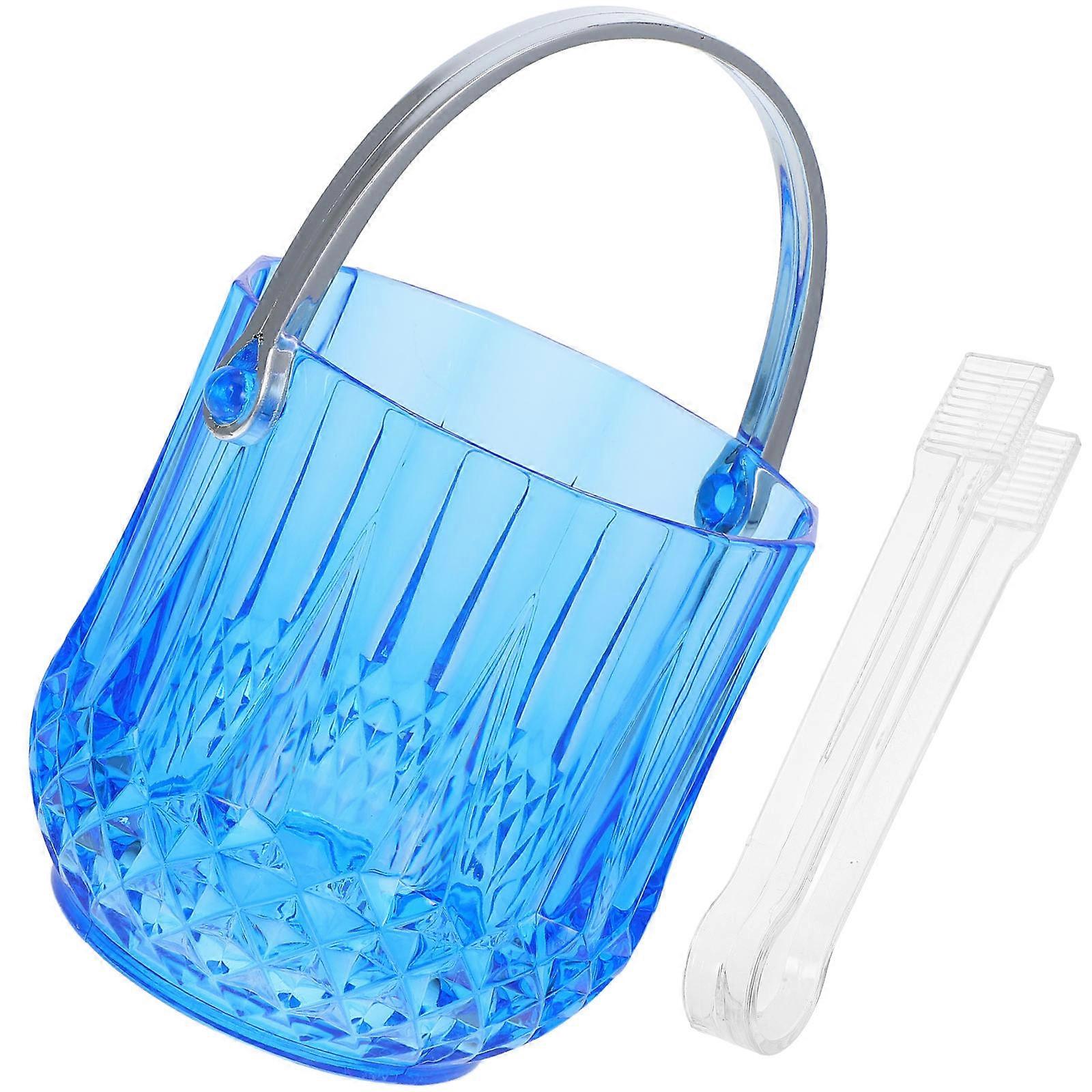 Ice Cube Bucket Plastic Small for Storage Use 1Set Thick Picnic Ice Container