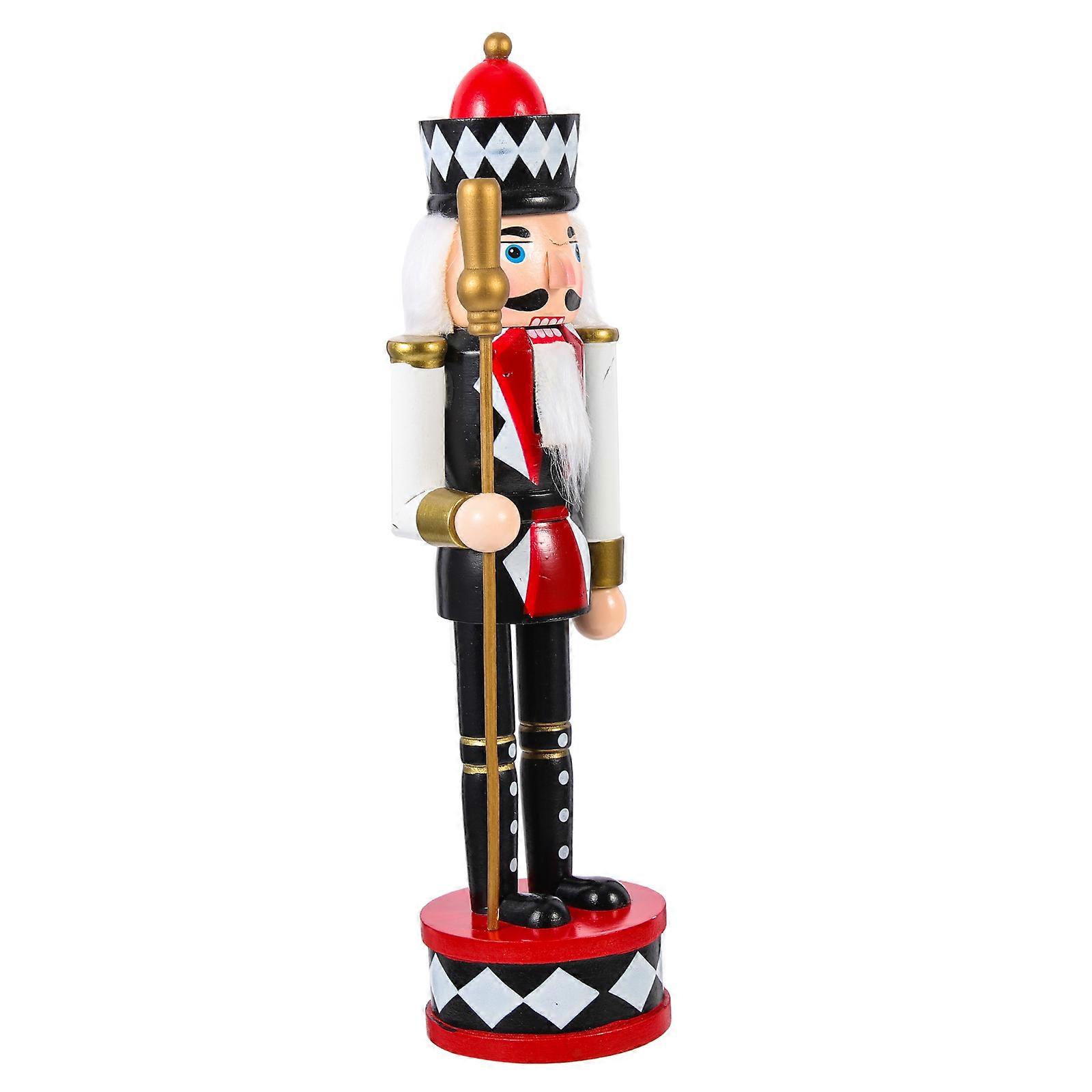 Christmas Themed Design Wooden Nutcracker Standing Nutcracker Xmas Decorations