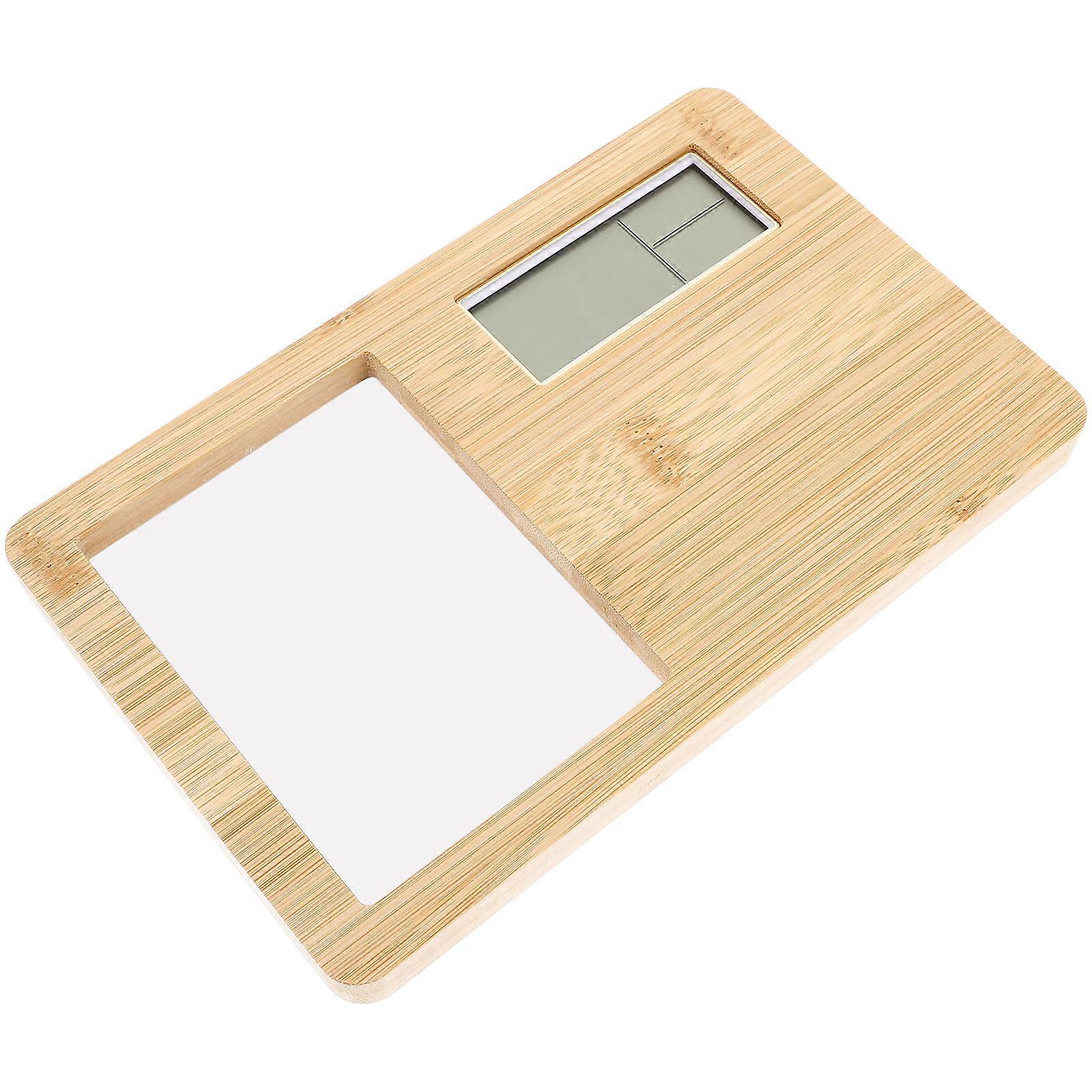 Electronic Wood Clock with Display Screen for Daily Use