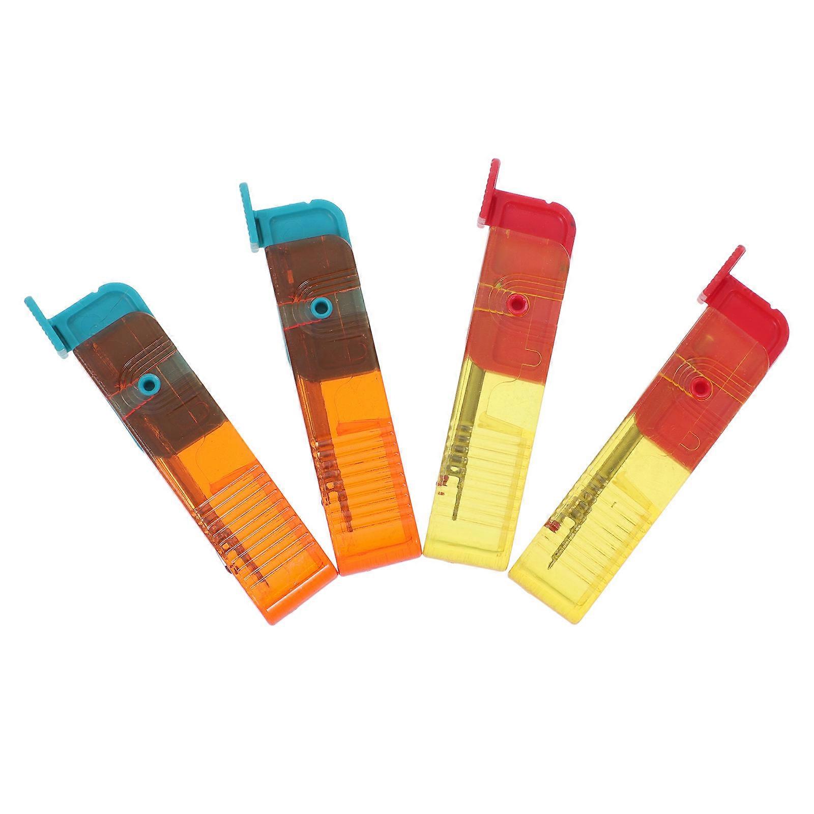 Seam Ripper Tool Set For Sewing Crafting Thread Remover 4Pcs Orange Bright Colors Removing Threads