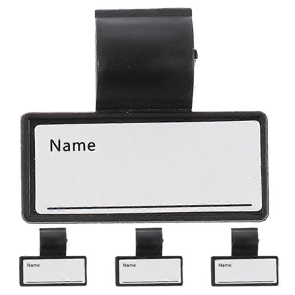 Writable Doctor Name Tags Plastic Clips for Medical Tool 4Pcs